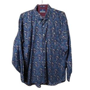 ENRO Vintage Paisley Pattern Dress Shirt